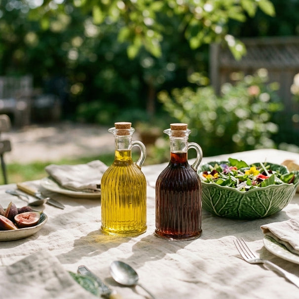 Ensemble d'huile et de vinaigre Cookinglife Lines - Verre - 350 ml - 2 pièces
