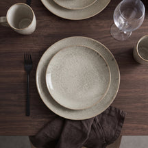 Assiettes plates Cookinglife Linen Beige ø 27 cm – 6 pièces
