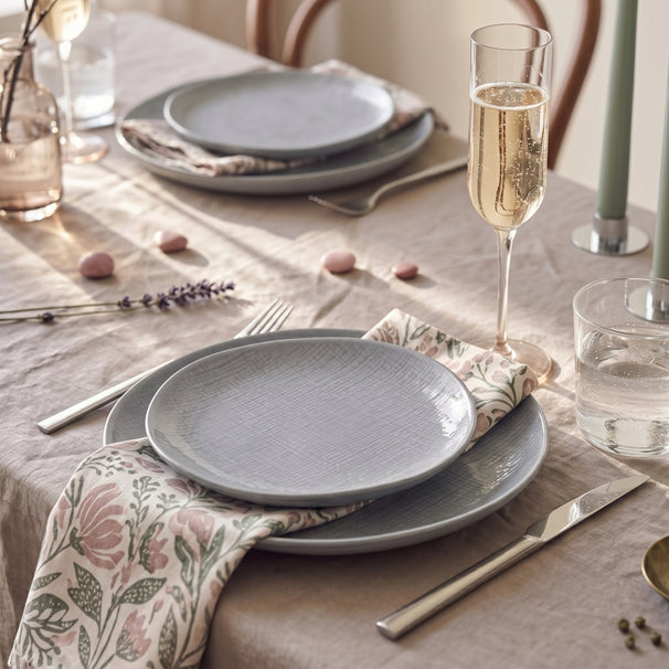 Assiettes à petit-déjeuner / Assiettes à dessert Cookinglife Linen Gris ø 21 cm – 6 pièces