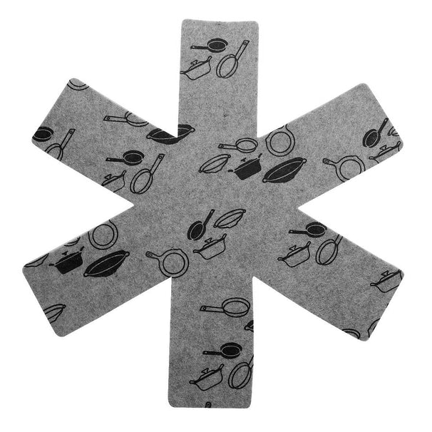 Cookinglife protège de poêle gris ø 37,5 cm - 2 pièces