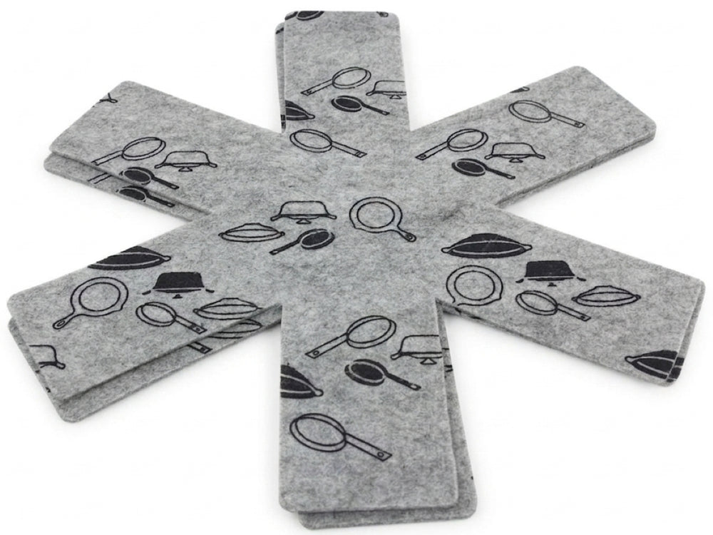 Cookinglife protège de poêle gris ø 37,5 cm - 2 pièces