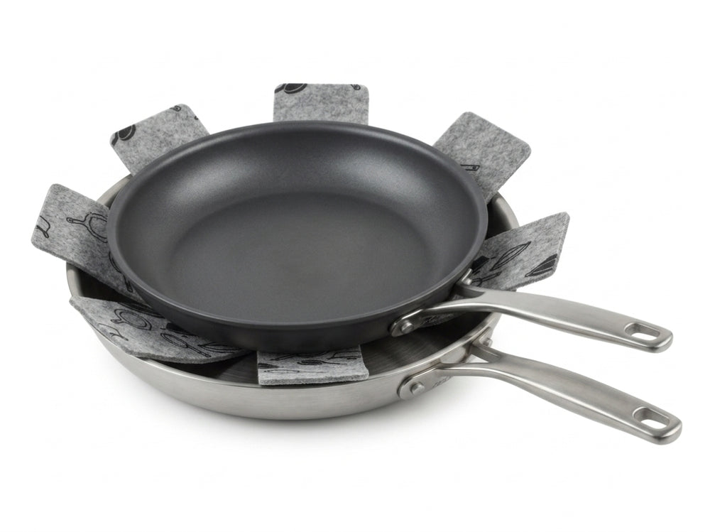 Cookinglife protège de poêle gris ø 37,5 cm - 2 pièces