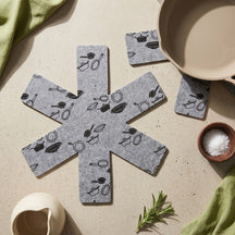 Cookinglife protège de poêle gris ø 37,5 cm - 2 pièces