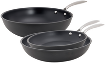 Ensemble de poêles Cookinglife Revolt 3 pièces - Wok 28 cm + Poêles 24 & 28 cm - compatible avec toutes les sources de chaleur - revêtement antiadhésif en céramique