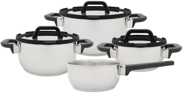 Set de casseroles Cookinglife - En inox - Stay Cool - Ø 16/20/24 cm - 7 pièces