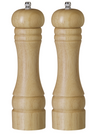 Ensemble de moulins à poivre et à sel Cookinglife Rocca Naturel - 21,5 cm