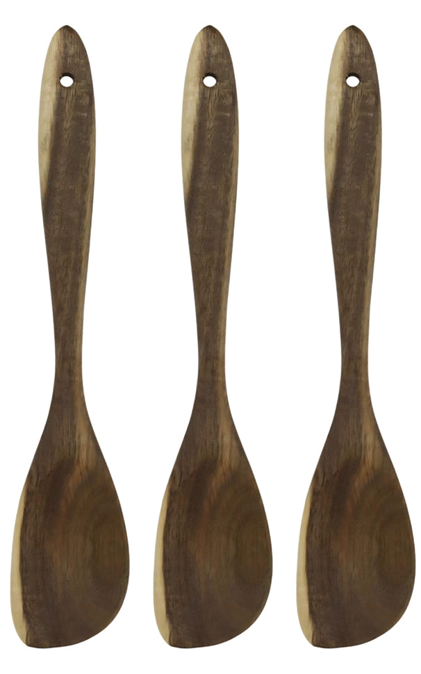 Cuillères de Cuicine Cookinglife en Bois d'Acacia 32 cm - 3 pièces