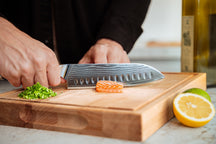 Couteau santoku Blackwell - en acier damassé - Damascus - 19 cm
