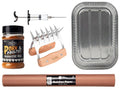 Cookinglife Set de pulled pork BBQ-Kit 5 pièces - Fire & Flavour - Griffes à viande, injecteur & rub