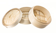 Cookinglife Panier vapeur / Panier Dim Sum - Bambou - 3 pièces - ø 20 cm
