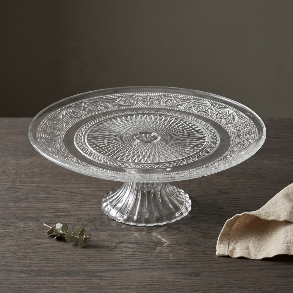 Cookinglife Plateau à gâteau sur pied classique - Verre - ø 32,5 cm