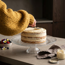 Cookinglife Plateau à gâteau sur pied classique - Verre - ø 32,5 cm
