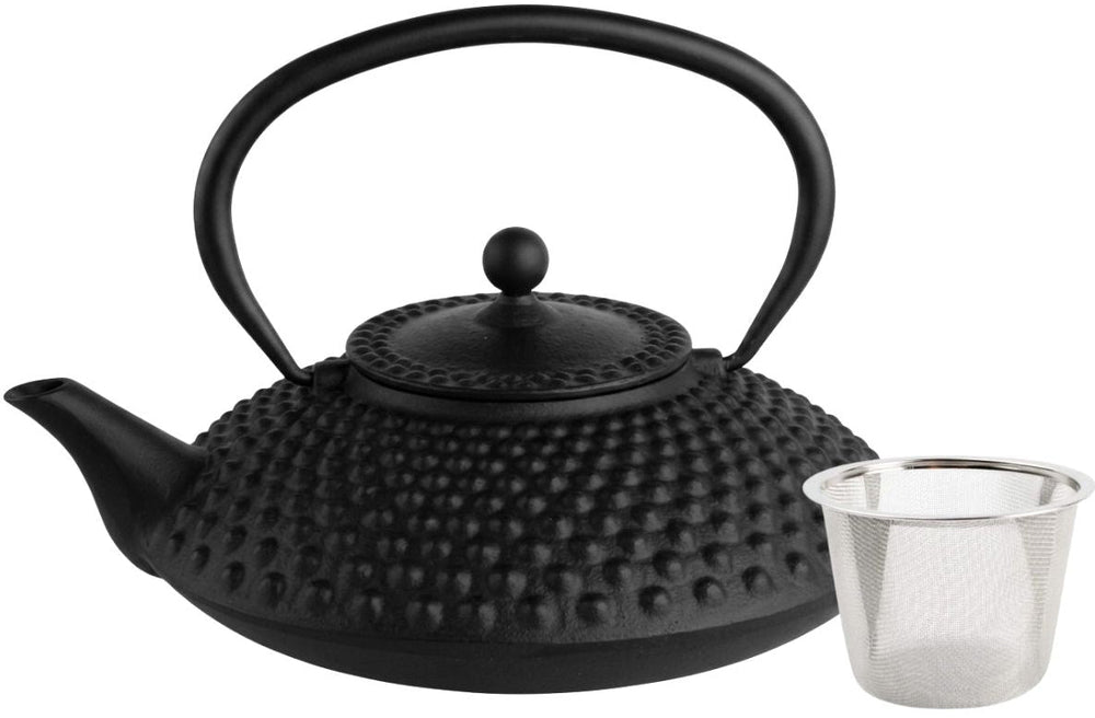 Théière Cookinglife Arare avec filtre inox - Fonte noire - 1.2 litre