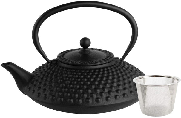 Théière Cookinglife Arare avec filtre inox - Fonte noire - 1.2 litre