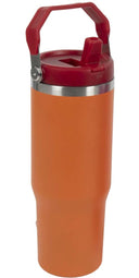 Tasse isotherme avec paille Cookinglife - Tumbler - Orange - 900 ml