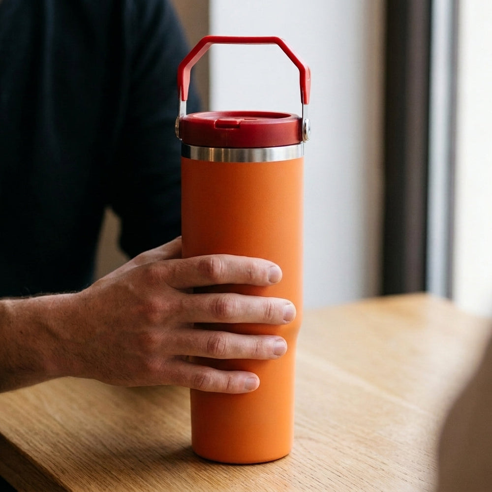 Cookinglife-Thermosbeker-met-Rietje-oranje-sfeer-03 sfeerafbeelding