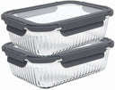 Boîtes de conservation Cookinglife en verre Boro Lines 1.5 litre - 2 pièces