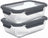 Boîtes de conservation Cookinglife en verre Boro Lines 1.5 litre - 2 pièces