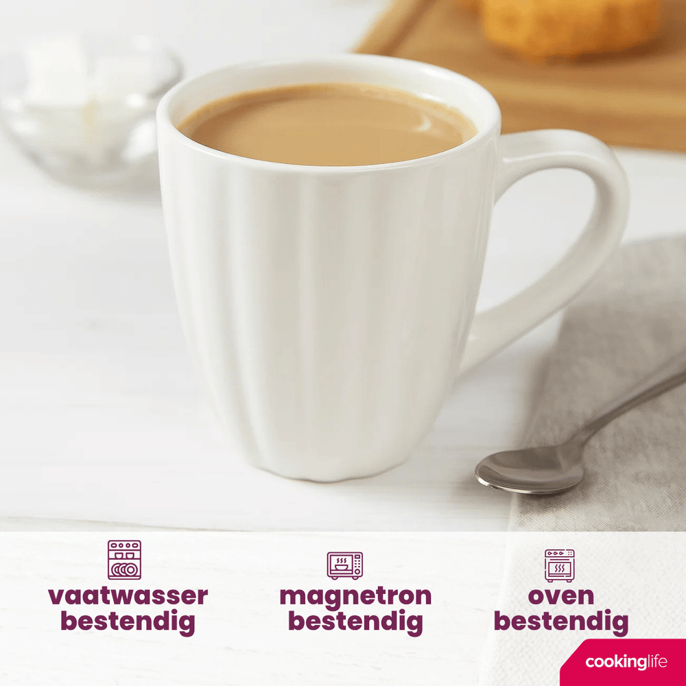 Ensemble de mugs Cookinglife - Mugs a café - Cardida - 350 ml - 6 pièces