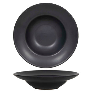 Set d'assiettes creuses Cookinglife - Assiettes à pâtes - noires - ø 24 cm - 6 pièces