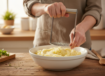 Presse-purée Cookinglife - Poignée en acier inoxydable - 15,5 cm