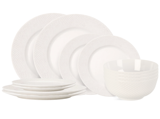 Set de service Cookinglife - Service 4 personnes - CampVibe - Ø28 cm - 12 pièces