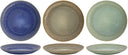 Set d'assiettes de dîner Cookinglife - En gres - Aqua Maris - 26 cm - 6 pièces