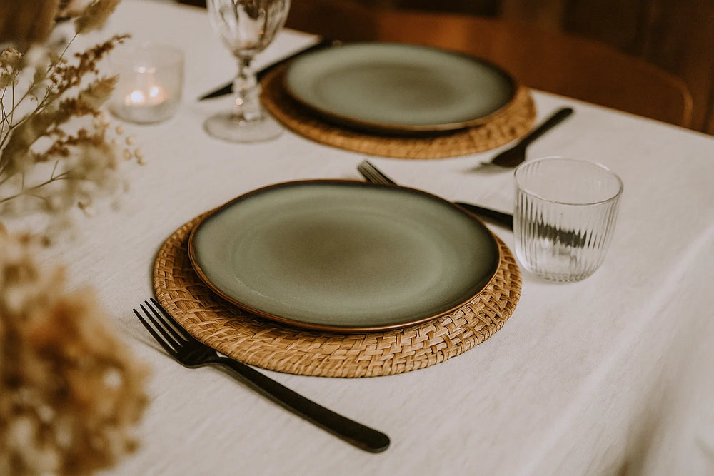 Ensemble d'assiettes a diner Cookinglife - Gres - Sabi - Ø26 cm - 6 pièces