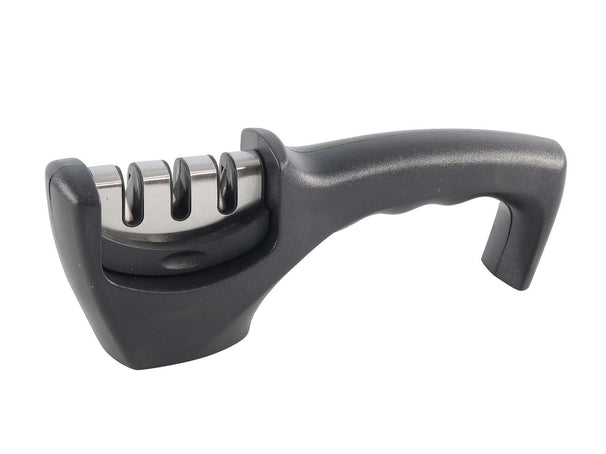 Aiguiseur de couteaux Cookinglife - Aiguiseur 3-en-1 - Noir - en plastique