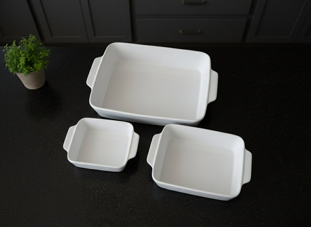 Ensemble de plats à four Cookinglife - en grès - 0,7-3,5 L - 3 pièces
