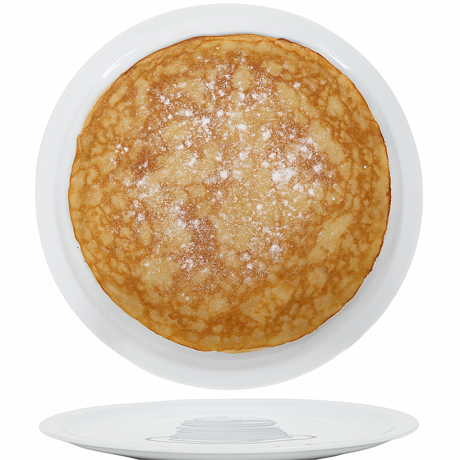 Ensemble d'assiettes à crêpes Cookinglife - en porcelaine - ø 30 cm - 6 pièces