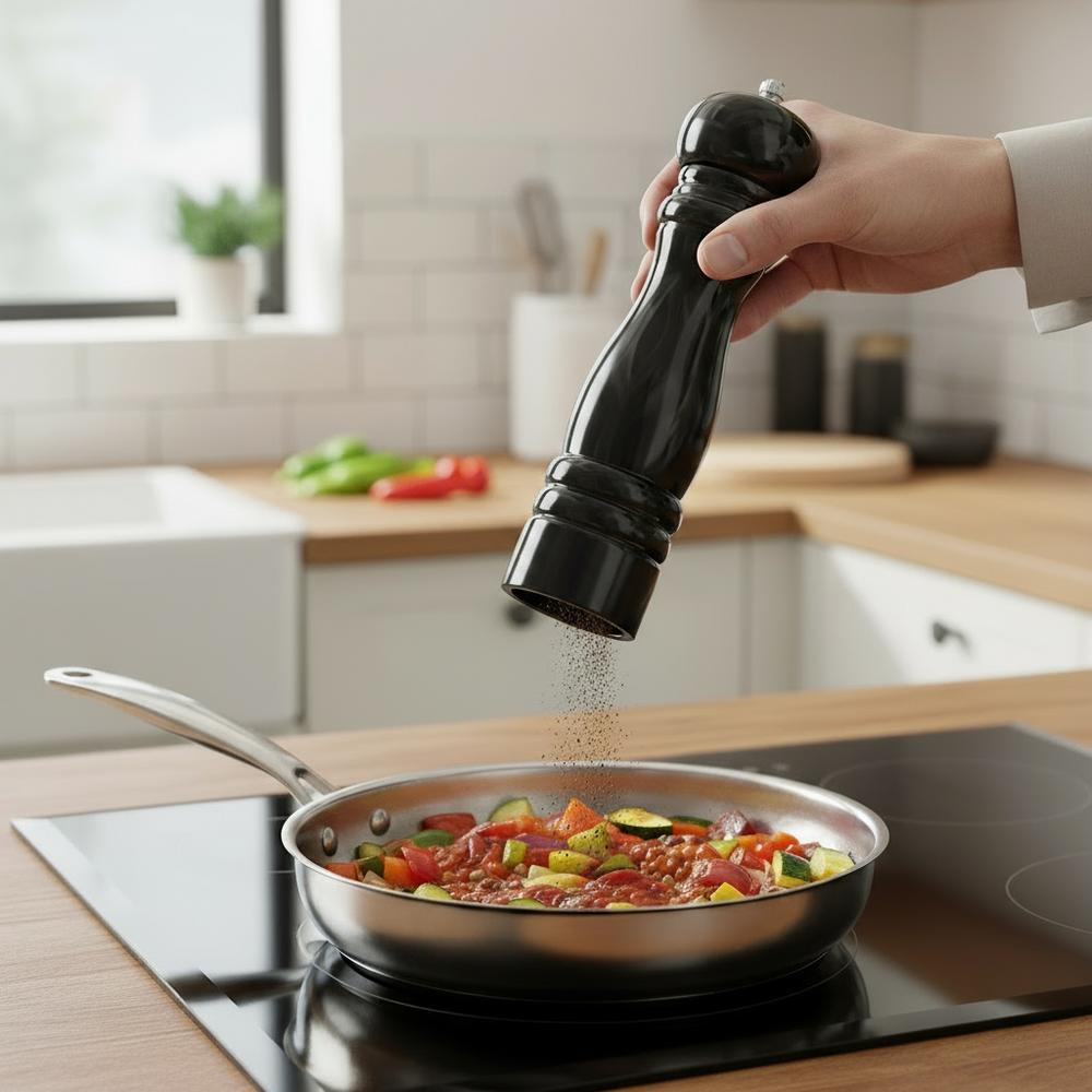 Moulin à poivre Cookinglife - Moulin en inox - Rocca - 21,5 cm