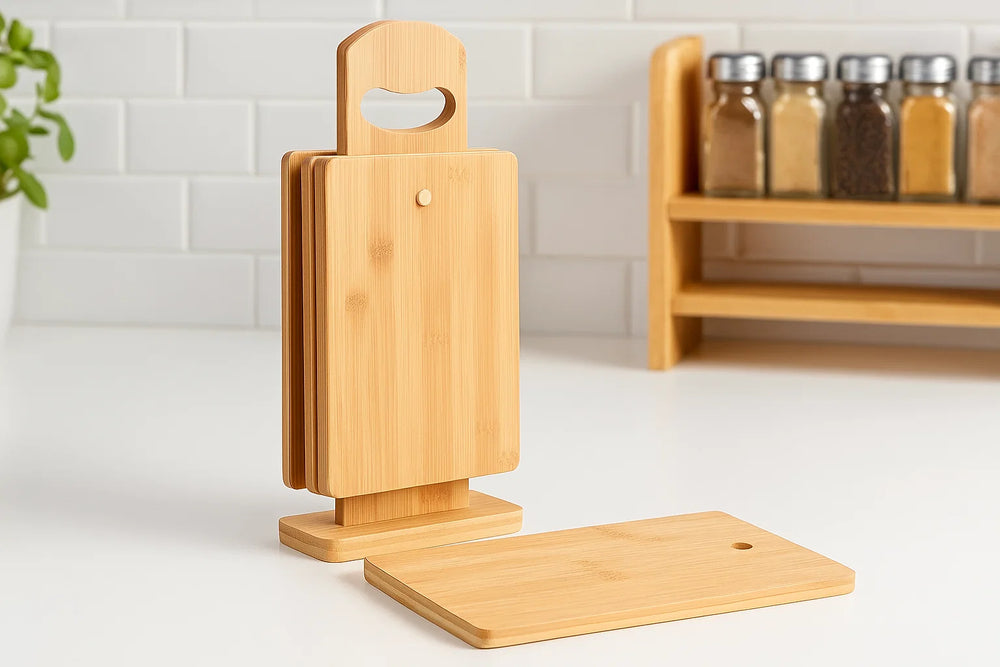 Set de planches à découper Cookinglife - en bambou - Organic - 5 pièces
