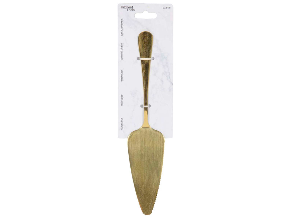 Pelle à tarte Cookinglife - En acier inoxydable - Or - 22,5 cm