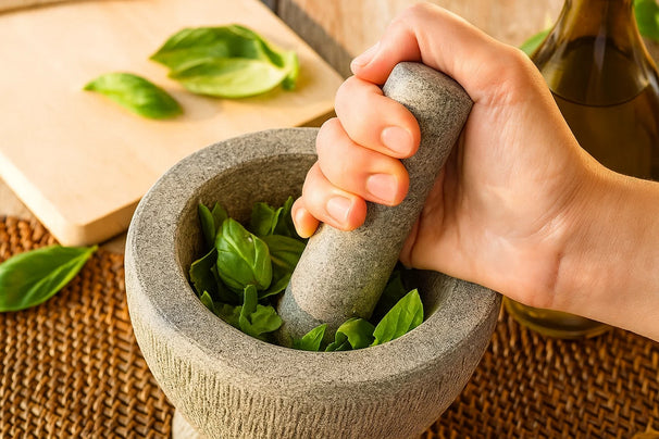 Mortier de cuisine Impérial - Mortier et pilon - en granit - ø 14 cm