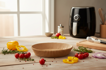 Set de papier cuisson Cookinglife - Airfryer - Perforations - Ø20 cm - 50 pièces