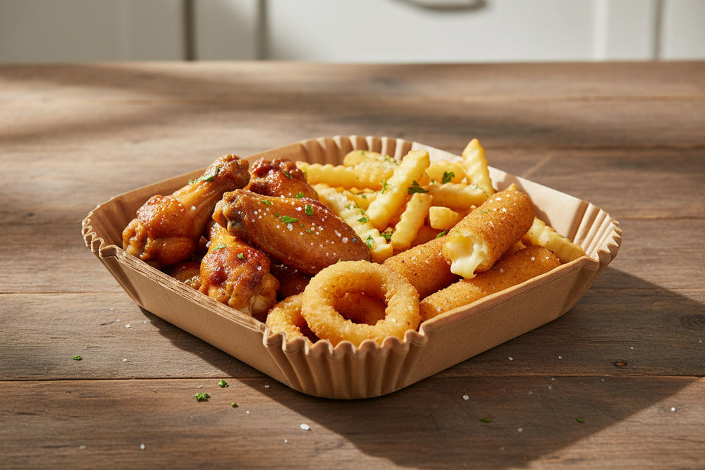Set de papier cuisson Cookinglife - friteuse à air - 20 x 20 cm - 50 feuilles