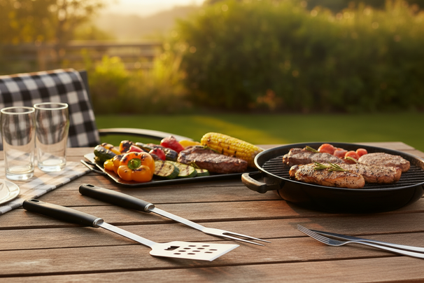 Set de barbecue Cookinglife - Spatule pince fourchette - Fire&Flavour - 3 pièces