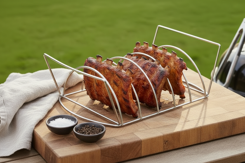 Grille à travers de porc Cookinglife - Outil barbecue - Fire&Flavour - 405 mm