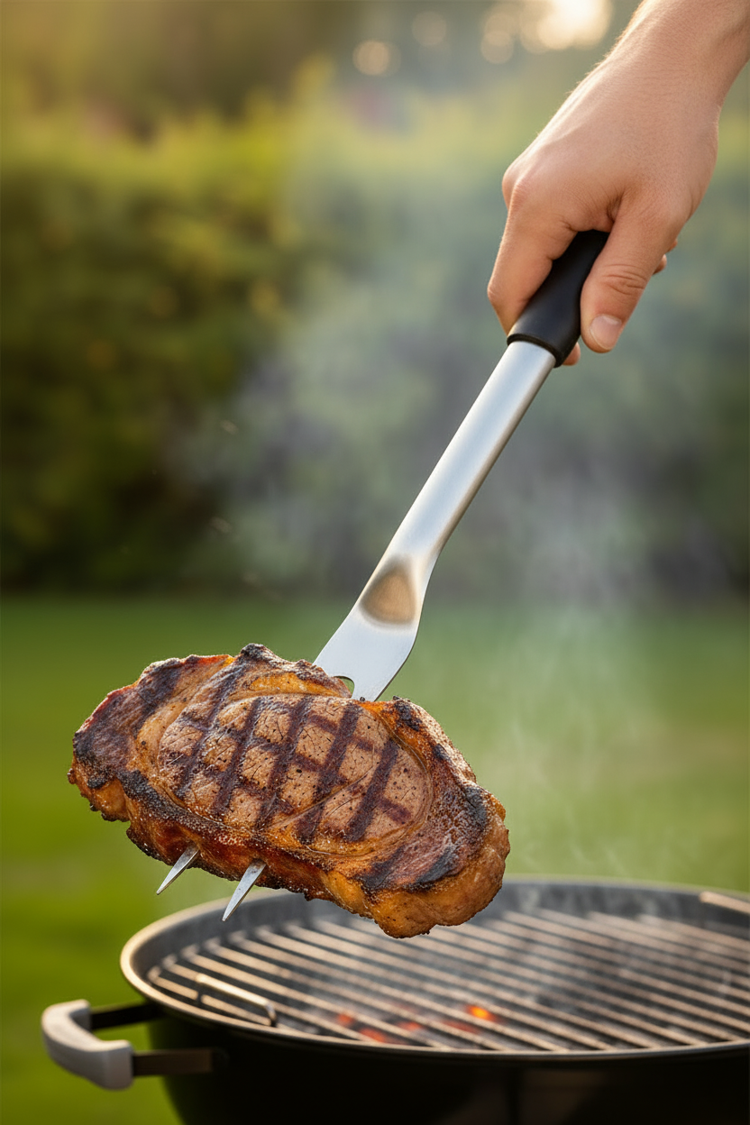 Fourchette à barbecue Cookinglife - Fourchette à griller - Fire & Flavour - 42 cm