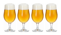 Ensemble de verres a bière Cookinglife - Sur pied - Blanco - 370 ml - 4 pièces