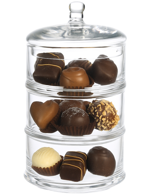 Bonbonnière Cookinglife - en verre - Ø 12,5 cm - 1500 ml - Hauteur 220 mm