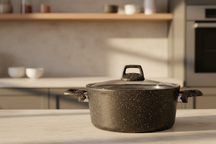 Casserole Cookinglife - En aluminium - Black Speckle - 2,7 L