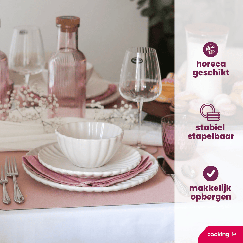 Ensemble de vaisselle Cookinglife - 6 personnes - Cardida - 26 cm - 18 pièces