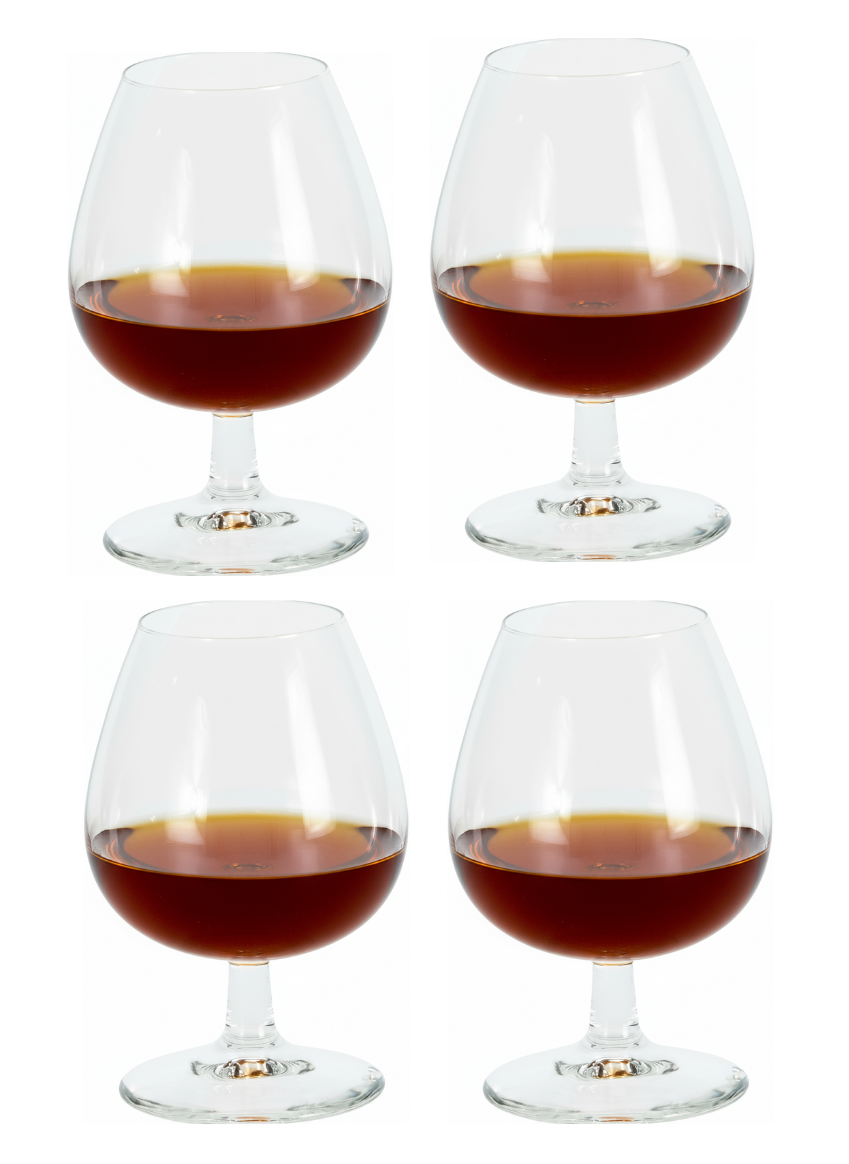 Set de verres a cognac Cookinglife - Cognac - 370 ml - 4 pièces
