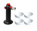 Set de crème brûlée Cookinglife - Chalumeau - Ø 12 cm - 5 pièces