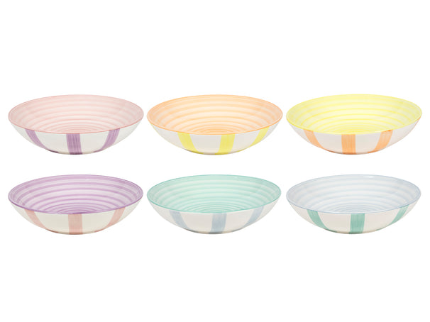 Set d'assiettes Cookinglife - Assiettes a pates - SpringVibes - ø21cm - 6 pieces