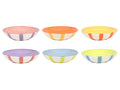 Set d'assiettes Cookinglife - Assiette à pâtes - Summer Vibes - 21cm - 6 pièces