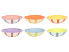 Set d'assiettes Cookinglife - Assiette à pâtes - Summer Vibes - 21cm - 6 pièces