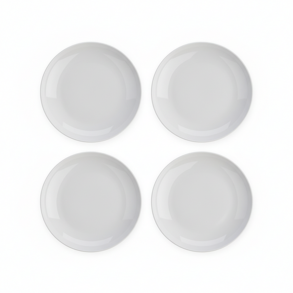 Ensemble d'assiettes Cookinglife - Coupe - en porcelaine - 27 cm - 4 pièces